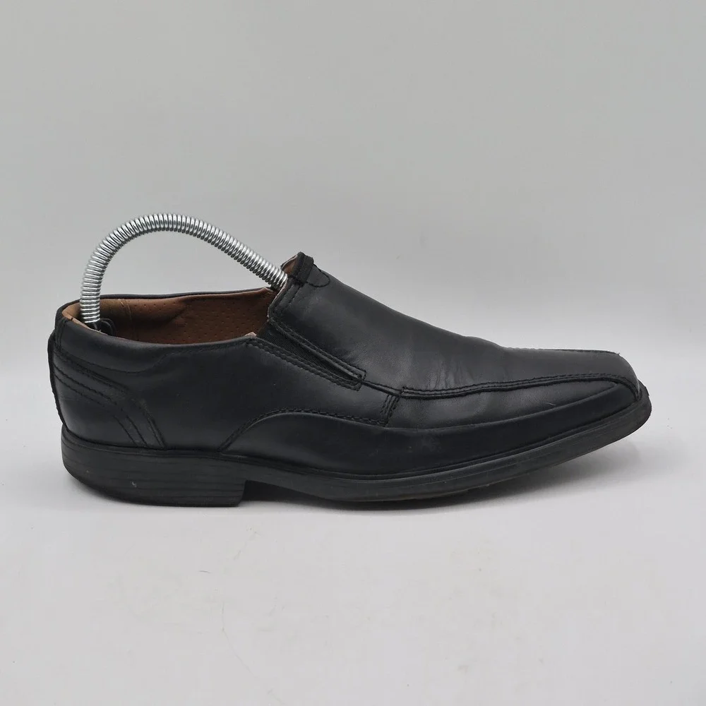Clarks Collection Shoes‎ Mens Size 7 Black Slip-On Dress Loafers Extreme Comfort
